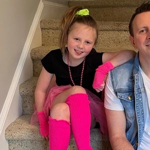 Girls 80's Party Costume